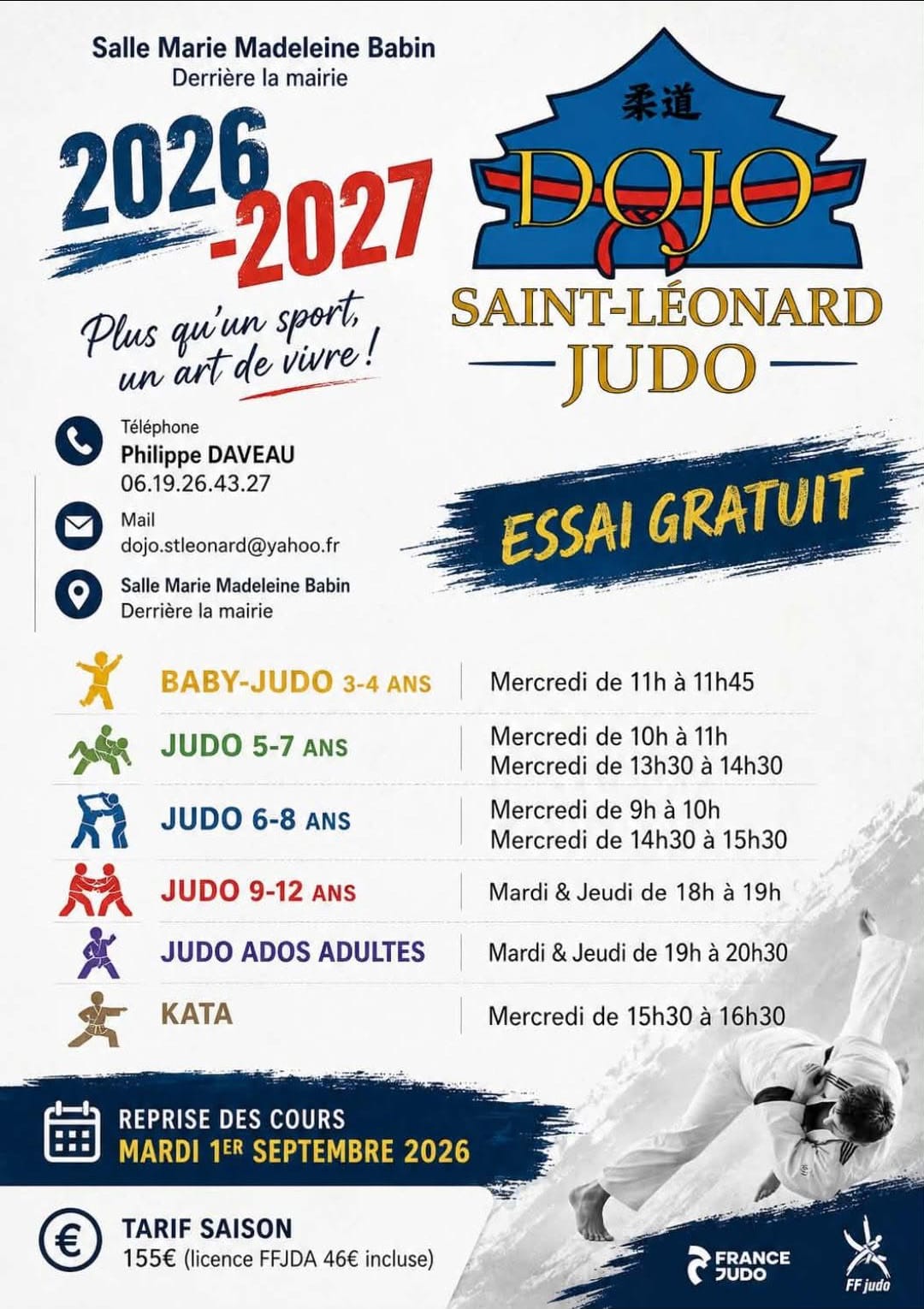 2026 - AFFICHE JUDO CLUB